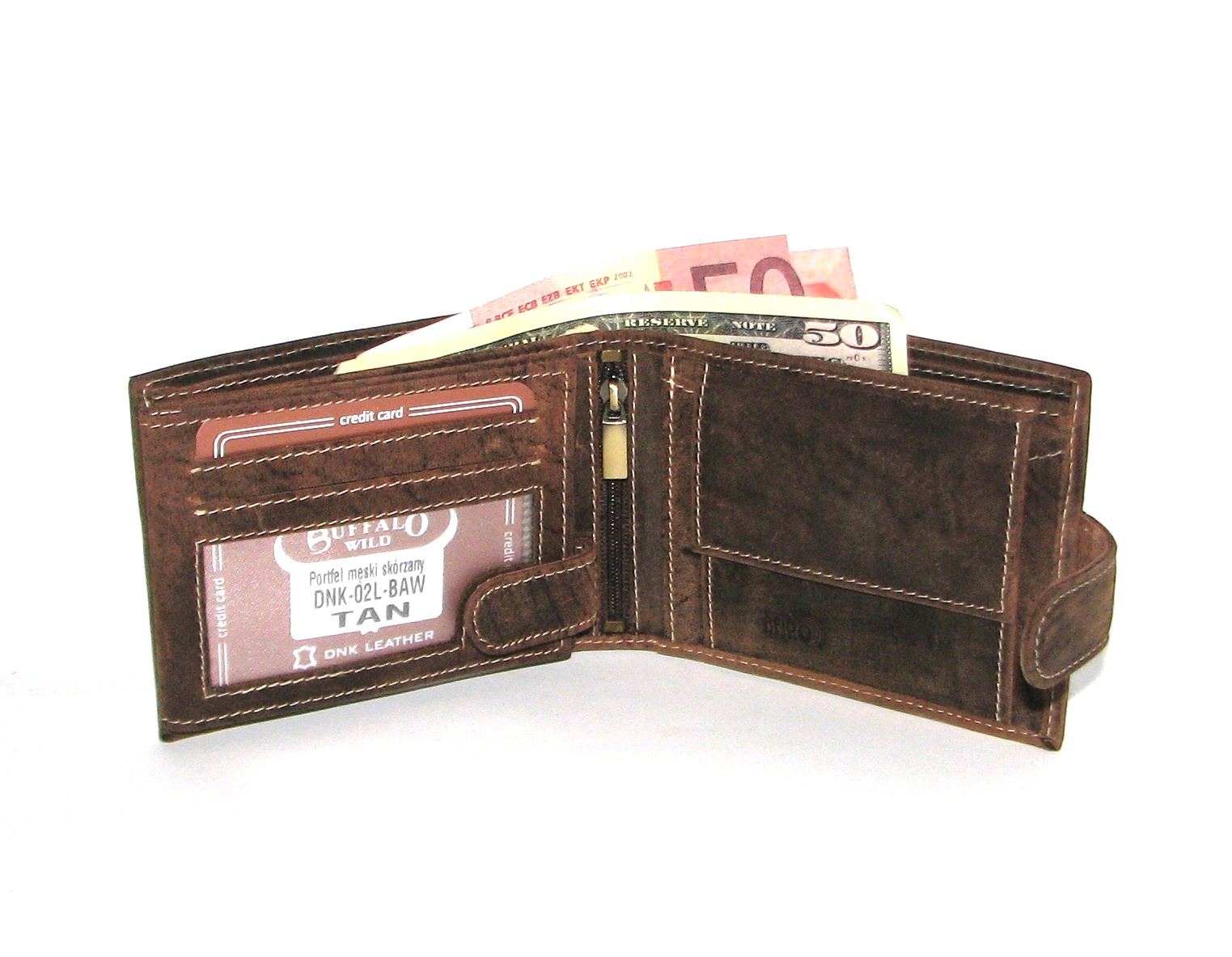Кошелек мужской DNK-02L-BAW TAN Кошелек мужской DNK-02L-BAW TAN